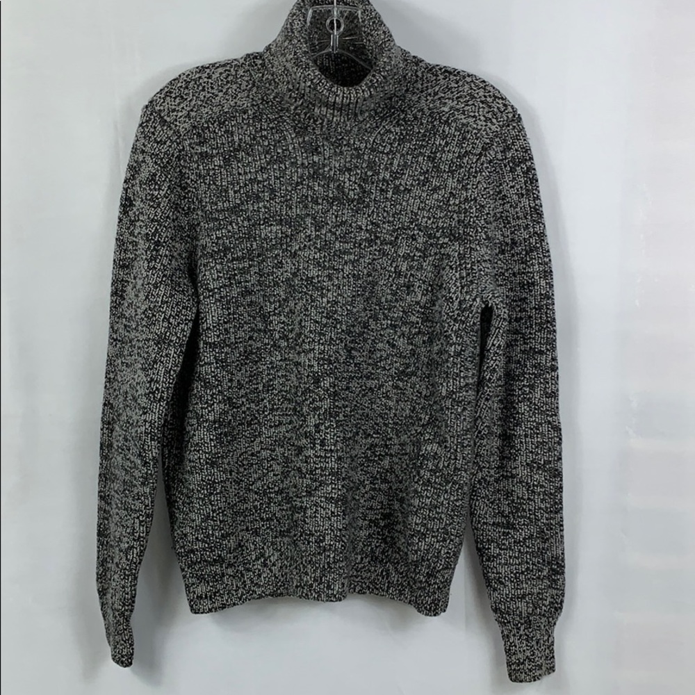 Theory Turtle Neck Cropped Thick Knit Sweater SZ L